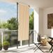 Maison Exclusive - Store extérieur, orange et blanc, 100x270 cm, tissu et acier