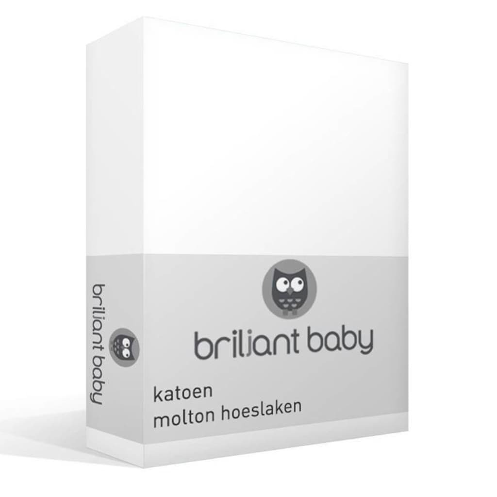 Briljant Bedmode Baby katoen molton hoeslaken - 100% katoen - Junior wit