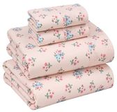 Ruvanti 4-delige beddengoedset voor tweepersoonsbed, 100% katoen, percal | 4-delige set, 40,6 cm diepe zak, helder en verfrissend, zacht en ademend, fris gevoel