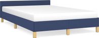 Maison Exclusive - Cadre de lit sans matelas, bleu, 120x190 cm, rembourré