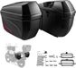 StarTech Latios Motorfiets Zijkoffers - Harde Zijkofferset - 2 x 23 L - ABS-Bevestigingen - 3-Voudige Vergrendeling - Veiligheidssloten met Sleutels - Spatwaterdicht IPX4 - Zwart