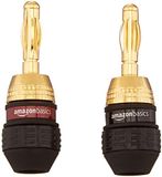 Amazon Basics Bananenstekkers, staaf, 6 paar (12 stuks), luidspreker, goud