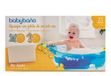 Babybaño Éponge de savon jetable pour bébés et enfants de 0 à 3 ans, éponge de bain jetable avec gel pédiatrique et dermatologique, emballée individuellement, 25 pièces