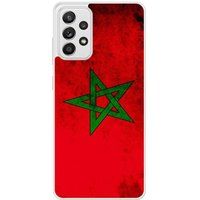 Samsung Galaxy A52 Drapeau maroc Verstevigd hoesje met sublimatie bedrukking