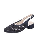 Rieker 47074 damespumps met riempjes, Blauw