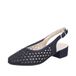 Rieker 47074 damespumps met riempjes, Blauw