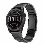 By Qubix Qubix - Stainless Steel Watch Band - 26mm Quickfit - Black - for Garmin Epix Pro Gen 2 (51mm) / Quatix 7X / 6X & Tactix 7 (pro)