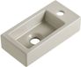 Wiesbaden Rhea S mini fontein rechts 36,5 x 18 x 9 cm keramiek beige