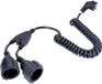 AS Schwabe 70433 Spiraalkabel 2 m / 4 m Zwart