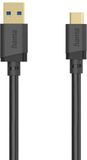 Hama 00202006 USB-kabel USB 3.2 Gen1 USB-A stekker, USB-C stekker 1.5 m Zwart Vergulde steekcontacten