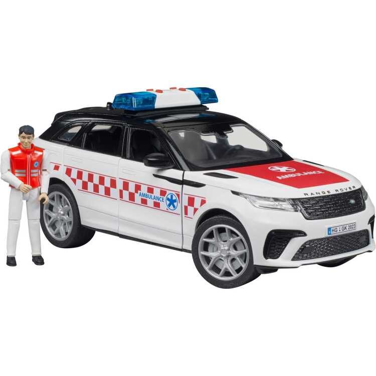 Bruder Range Rover Velar Ambulance with Driver, Light & Sound - 02885