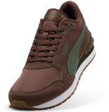 PUMA ST Runner v4 NL Unisex Sneakers - Chestnut Brown-Moss Veil-PUMA White-Gum