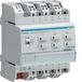 Hager TXA606D Montage op DIN-rail Aandrijving voor jaloezie/rolluik 6 kanalen Wit