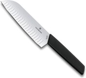 Victorinox Swiss Modern Santokumes 17cm - Black - Dimples