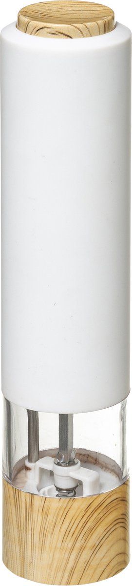 5five Elektrische pepermolen wit 22 cm - Kunststof
