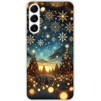 Samsung Galaxy S23 magie de noel bedrukt siliconen hoesje