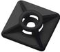 Weidmüller CBH 19/19 BLACK Bevestigingssokkel Kabelbinder 1697950000 Bundel-Ø (bereik) 8 mm (max) 4-voudige invoeging Zwart 100 stuk(s)
