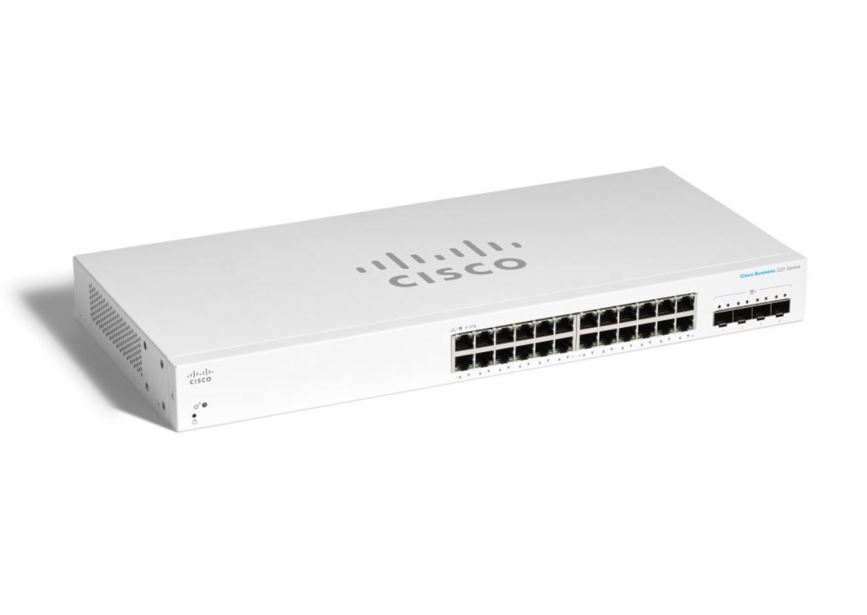 Cisco CBS220-24T-4X - Switch - 24 poorten - Wit