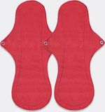 Eco Femme Wasbaar Maandverband Nightpad - XL - 2-Pack - Biologisch Katoen - Rood