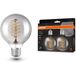 OSRAM VINTAGE 1906® LED CLASSIC SLIM FILAMENT Globe DIMMABLE 7,8 W 818 Fumée E27, 360 lm, 1800 K, Blanc chaud confort, lot de 2