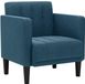vidaXL Fauteuil met armleuningen Blauw Fluweel 53 cm