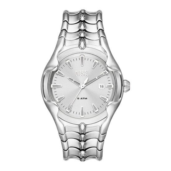 Diesel VERT DZ2185 Heren Horloge 44 mm - Zilverkleurig