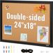VEVOR Kurkbord 24" x 18" met Houten Frame