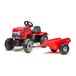 Falk Case IH Tractor voor kinderen met aanhanger, vanaf 2 jaar