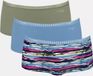 Sloggi GO Crush Short 3-pack Dames Onderbroek - Groen/Blauw - Maat M