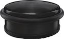 Protect-it Deurstopper/deurbuffer - Zwart - RVS - 10 cm