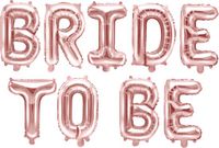 Party-Decoration Partydeco Folieletters Bride To Be Rose Gold