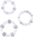 CHISA GK Power - Beaded Cockringen Set - 3 stuks - Transparant