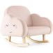 COSTWAY Chaise berçante pour enfants Rose