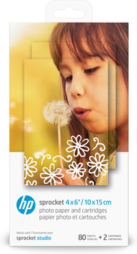 HP Sprocket fotopapier 4x6 inch (10x15 cm) - 80 vel - Glans - Wit