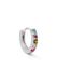 SINGULARU - Losse Oorbel Hoepel Cleo M. 925 sterling zilver met rodium plating. Congo-sluiting. Sieraden voor vrouwen