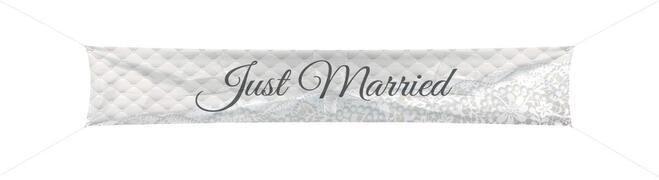 Partywinkel Just Married Banner 300x60cm