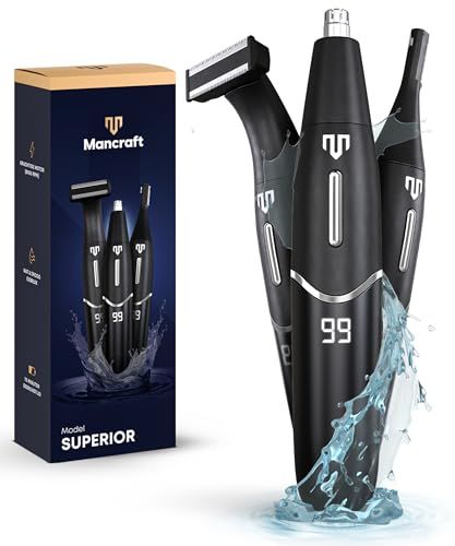 Mancraft Neustrimmer Superior - Neushaartrimmer voor Mannen - Oortrimmer - Waterdicht - Oplaadbaar