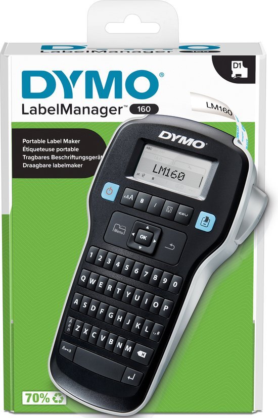 DYMO LabelManager 160 Thermo transfer 180 x 180DPI labelprinter