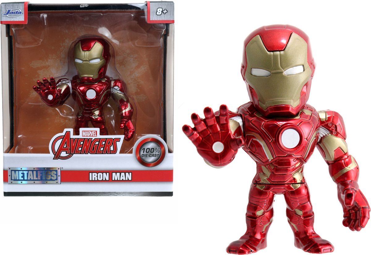 Jada Toys, Inc. Marvel 4 Ironman figuur rood kunststof
