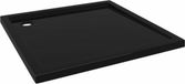 vidaXL Receveur de douche carré 80x80 cm ABS noir
