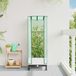 Maison Exclusive - Jardinière de jardin avec couverture de serre et roulettes blanc PP