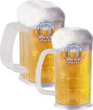 Merkloos / Sans marque Bierpullen - 6x - Kunststof - 14 cm - 500 ml - Multi