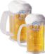 Merkloos / Sans marque Bierpullen - 6x - Kunststof - 14 cm - 500 ml - Multi