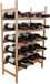 Merkloos Relaxdays Wijnrek - 20 flessen - Bamboe - 73 x 45 x 23,5 cm