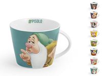 Home Nani Hashtag Set 12 kopjes porselein, CC270, kleurrijke en vrolijke mokken, meerkleurig