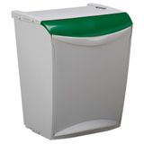 ROSSIGNOL BAKATRI Vuilnisbak voor sorteren, 25 l, binnenemmer, wandmontage of vrijstaand, opening met pedaal of handmatig, ideaal voor afvalscheiding