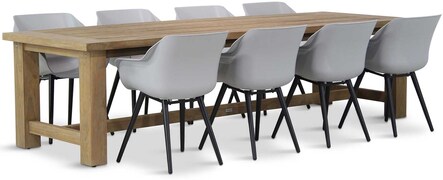 Hartman Sophie teak/Fourmile 300 cm dining tuinset 9-delig