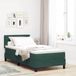 Prolenta Maison Exclusive - Lit boxspring avec matelas vert foncé 90 x 200 cm velours