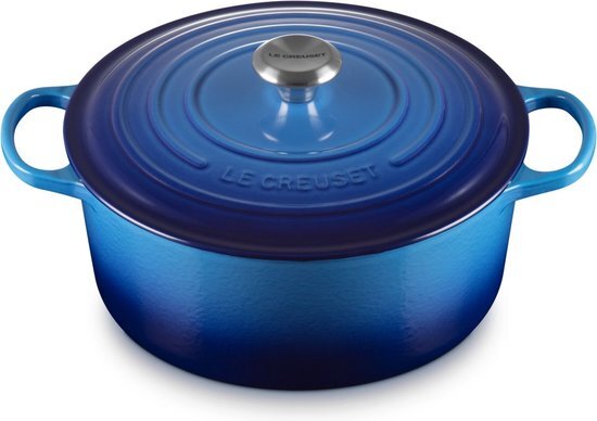 Le Creuset Signature braadpan 21177262202430 Azure 26 cm 5,3L rond