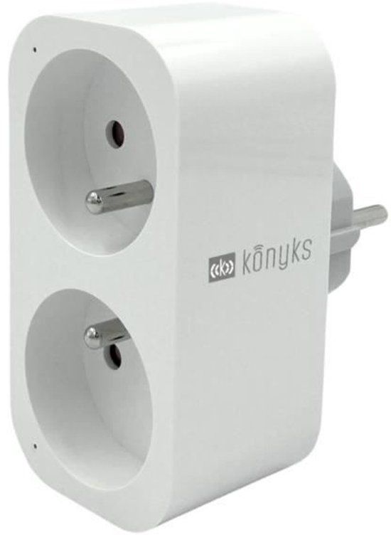 Konyks Dubbel stopcontact - Priska Duo FR - Wi-Fi + Bluetooth